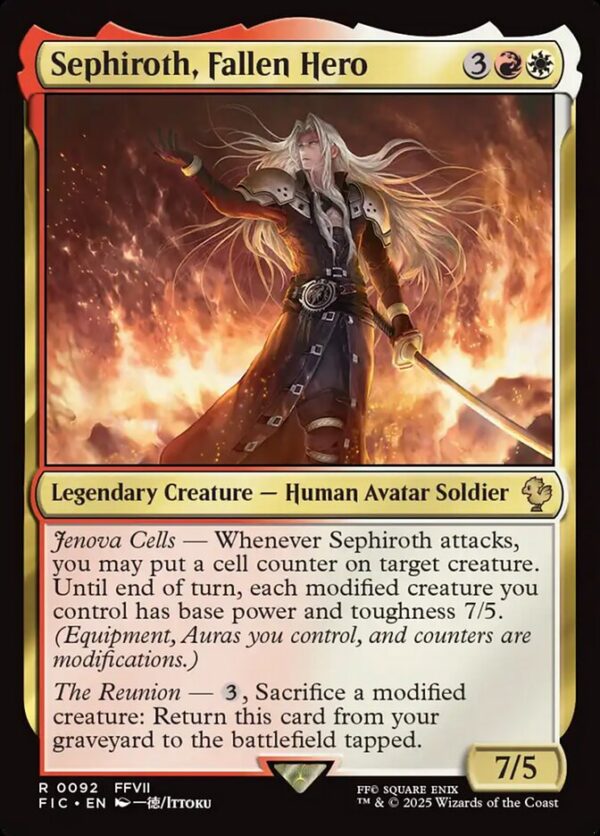Sephiroth, Fallen Hero